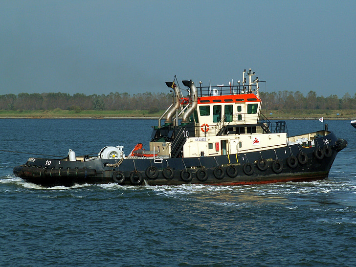 tug, boat, ship, sea, vessel, transport, water