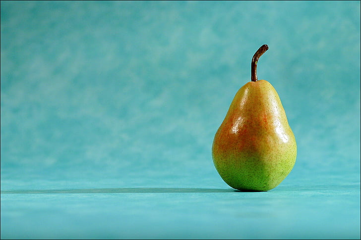 pear, light, shallow, depth of field, selective, focus, skin