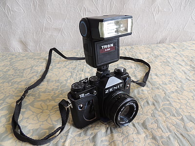 fotocamera, analogico, ex, Zenit