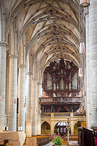 Schwabenin gmünd, Münster, Gothic, parler, kirkko, urut, kristinusko