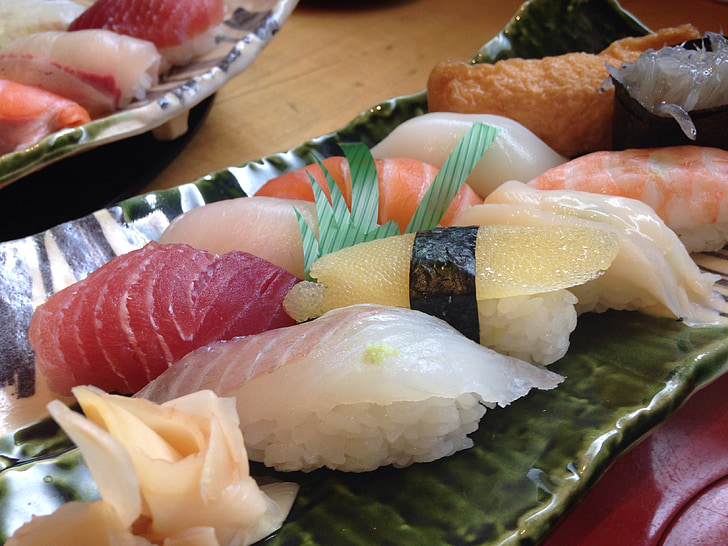 sushi, Jepang, makanan Jepang, makanan Jepang, ikan, Makanan, makanan laut