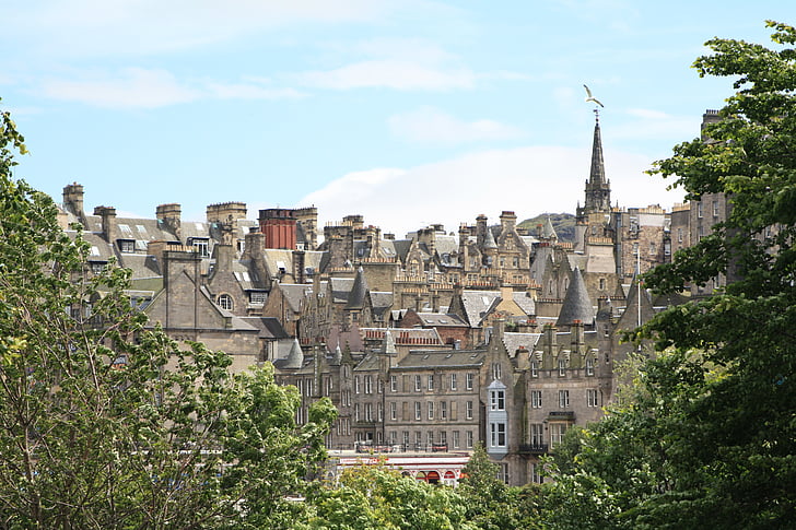 Edinburgh, Skotlanti, vanha kaupunki, Euroopan