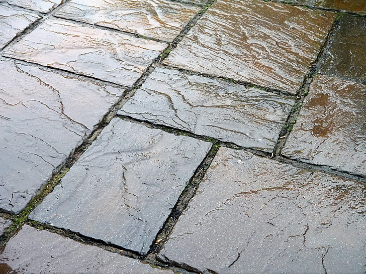 slate, tiles, wet, floor, surface, design, pattern