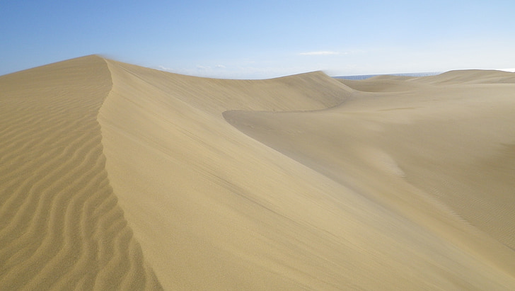 Dunes, öken, Sand
