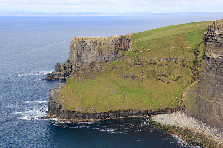 cliffs of moher, ireland, irish, moher, sea, cliff, panorama