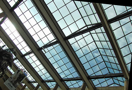 skylight, jendela, langit, modern, rumah, interior, bangunan