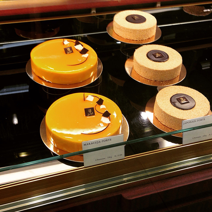 cake, gold, delicious