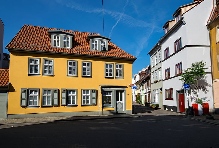 Erfurt, Thüringen Duitsland, Duitsland, oude stad, oud gebouw, bezoekplaatsen, gebouw
