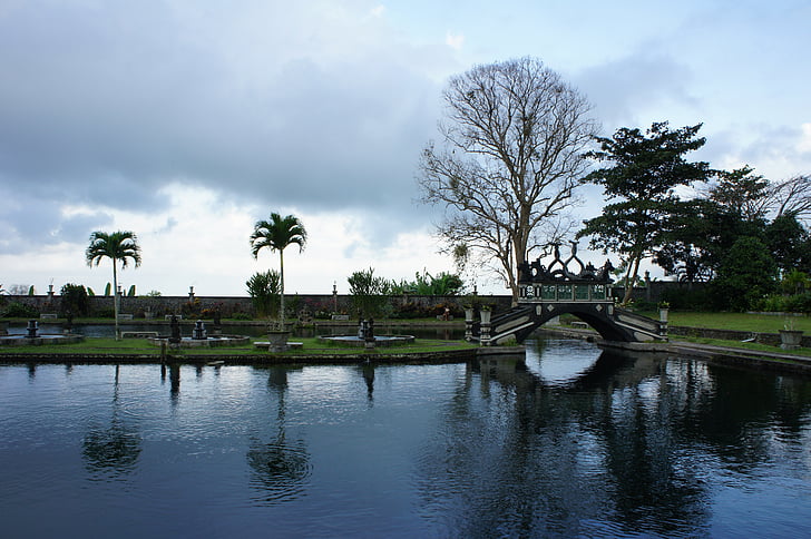 Bali, vann tempel, ferie