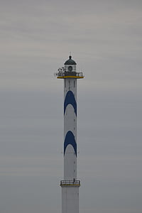 phare, Air, Oostende, nuages