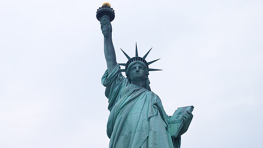 Нью-Йорк, Статуя свободы, США, Большое яблоко, Статуя, Леди свобода, Памятник