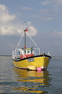 sea, water, buoy, fishing boat, fishing, marine, boat