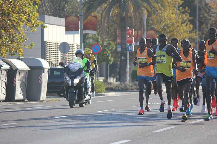 maraton, Valence, Spanyol, olahraga, menjalankan, ras