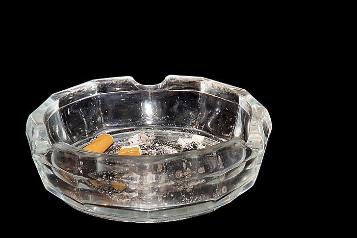 ashtray, tilt, smoking, unhealthy, cigarette butts, addiction