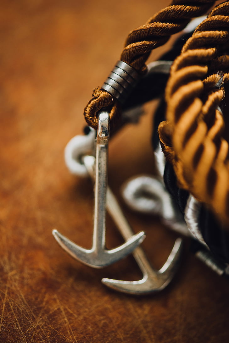 anchor, blur, close-up, craft, design, iron, keychain