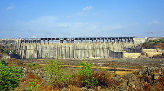 Dam, Diga di Sardar sarovar, diga a gravità, fiume di Narmada, progetto Valle di Narmada, idraulico, Ingegneria