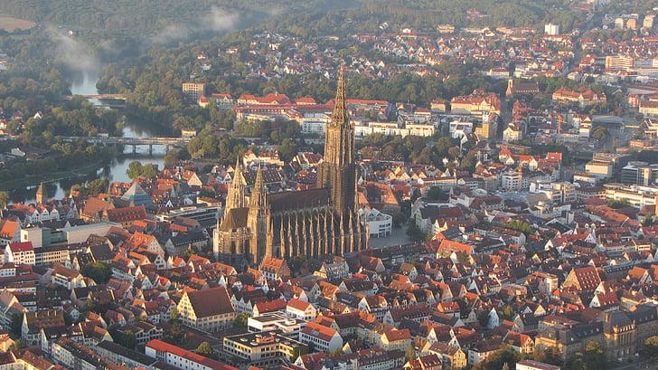 Ulm Katedrali, Ulm, Münster, Dom, Kule, Bina, çatı