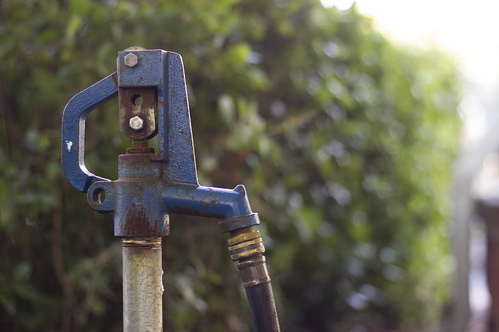 záhradný hydrant, rukoväť, vody, hadica, podbradník, tryska, pripojiť