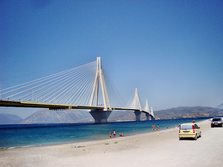 Bridge, Patras, Grekland