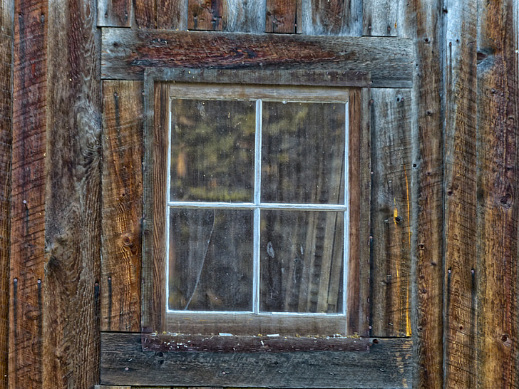 дървени, сграда, Windows, фасада, плевня, стар, крайградски