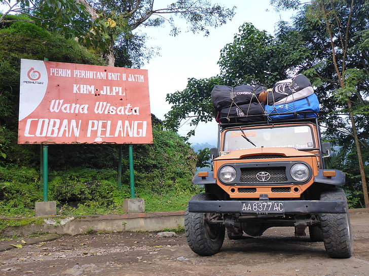 Jeep, äventyr, 4WD, bil, Indonesien, resenärer, Asia