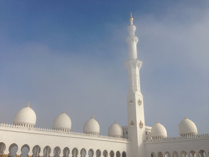 Abu, Dhabi, Architektura, budova, Islám, Moše, Ramadán