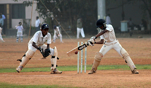 wicketkeeper, krikett, batsman, labdajáték, India, verseny, játékos