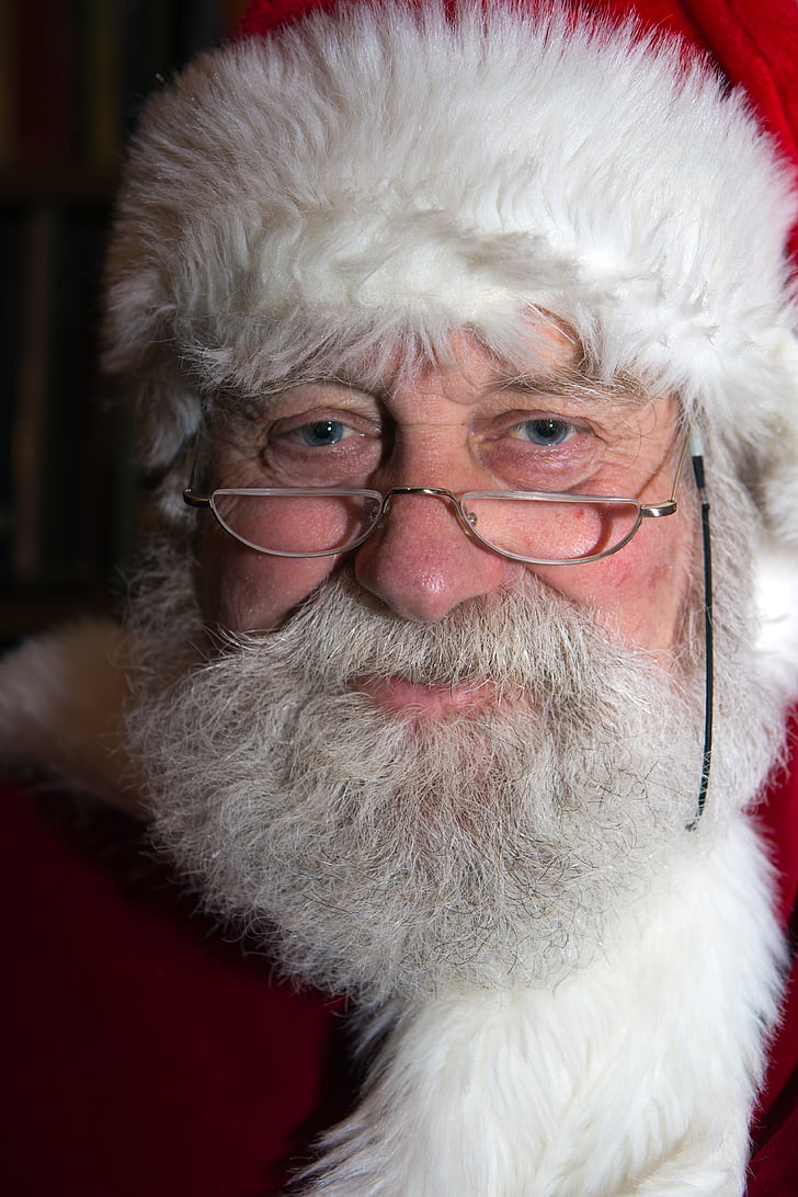 boldog karácsonyt, Santa, végső selfie, Karácsony, Mikulás, szakáll, idősebb felnőtt