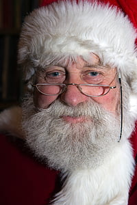 Selamat natal, Santa, selfie utama, Natal, Santa claus, jenggot, orang dewasa senior