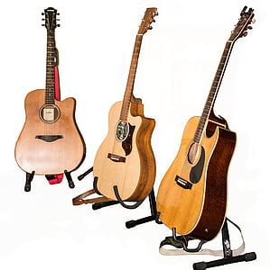 guitars, instruments, music, acoustic guitar, stringed instrument, guitar collection, close