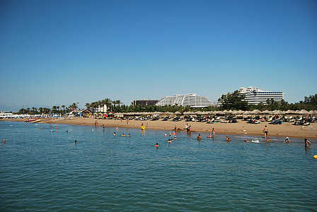 Antalya, plajă, Belek, Hotel, Marea Mediterană, Resort, Riviera