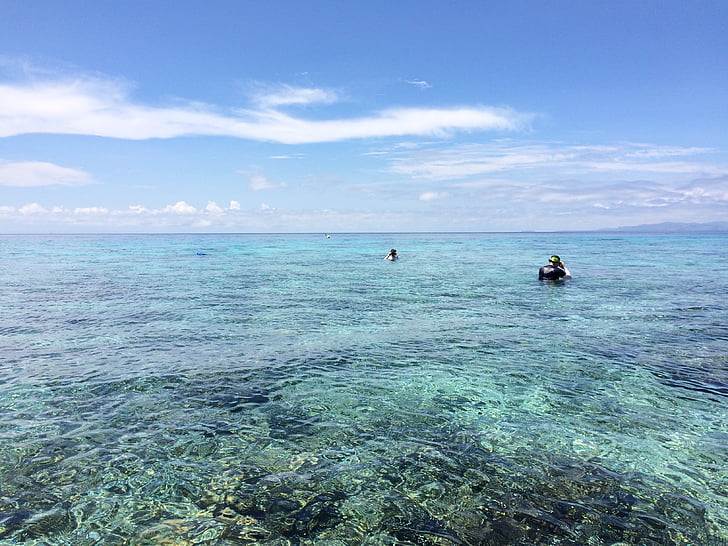 Filippinerna, krabba båt, Casa barry ö, Snorkling, stranden, Tropical