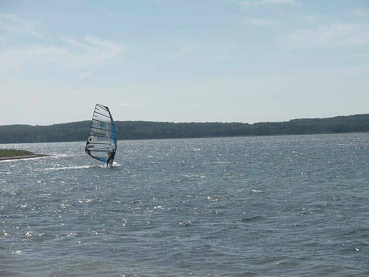 knudshoved, Bay, soare, windsurfing, mare, cer albastru, relaxare