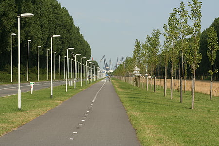 Rozenburg, Zuid-holland, strakke, lange