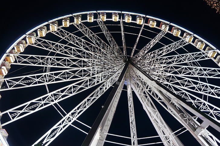 Big wheel, Fairground, bánh xe, lớn, công viên giải trí, Ferris, Lễ hội