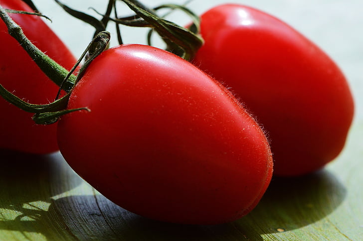 tomaten, groenten, macro, rood, voedsel, Tuin, gezonde