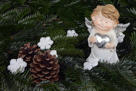Navidad, Ángel, alas de Ángel, decoración, decoración de la Navidad, tarjeta de felicitación, ala
