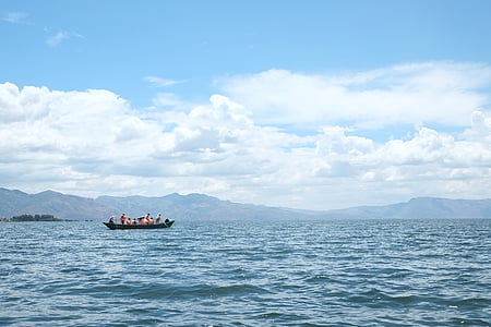 Erhai sjö, i provinsen yunnan, turism
