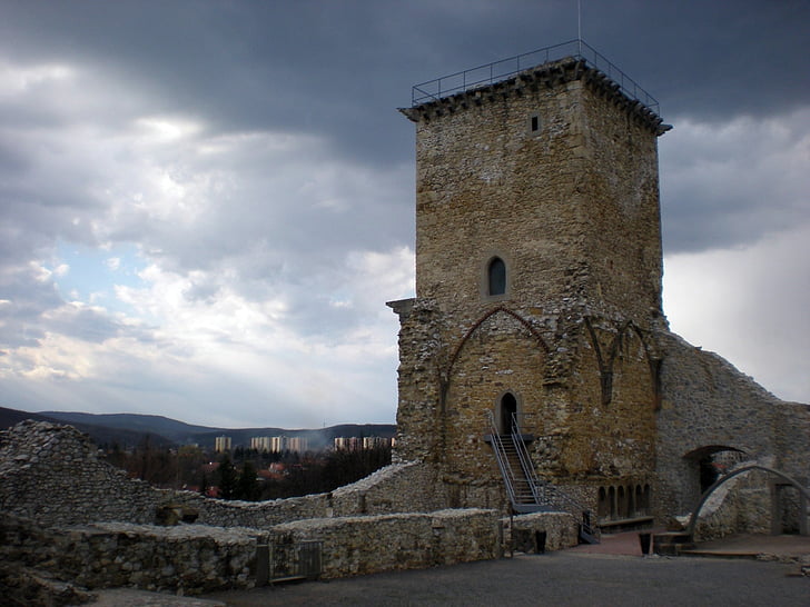 城堡, diósgyőr 城堡, miskolc 匈牙利, 纪念碑, 年龄的, 堡垒, 中世纪
