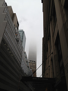 Empire state Building-rakennus, Manhattan, New Yorkissa, NYC, pilvenpiirtäjiä, keskusta, kaduilla