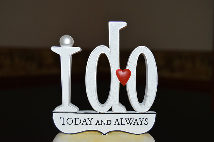 i do, today and always, wedding, cake topper