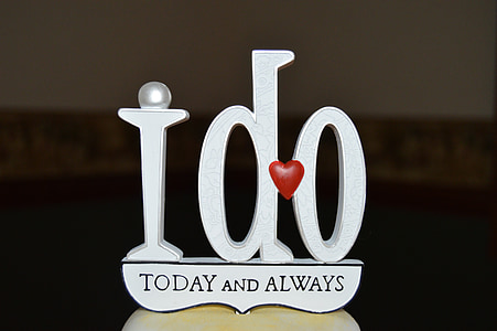 i do, today and always, wedding, cake topper