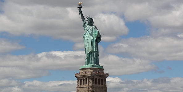 New york, Svoboda, Spojené státy americké, ostrov svobody, Spojené státy americké, socha, známé místo