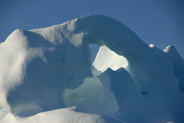 Gronelândia, iceberg, gelo, neve, Inverno, natureza, montanha