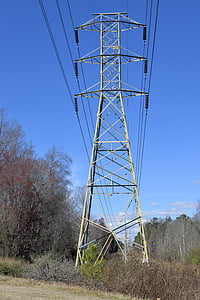 pylon, electricity, power, energy, electric, industry, technology