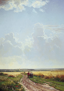 Ivan Sjisjkin, målning, konst, olja på duk, konstnärliga, konstnärskap, landskap