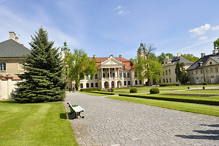 kozłówka, Parco zamosc, piante ornamentali, Kozlowka, Polonia, Lubelskie