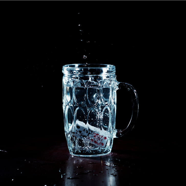 glas, vatten, vätska, bakgrund, bubblor, jar, Splash