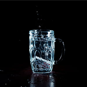 stikls, ūdens, šķidrums, fons, burbuļi, burka, splash