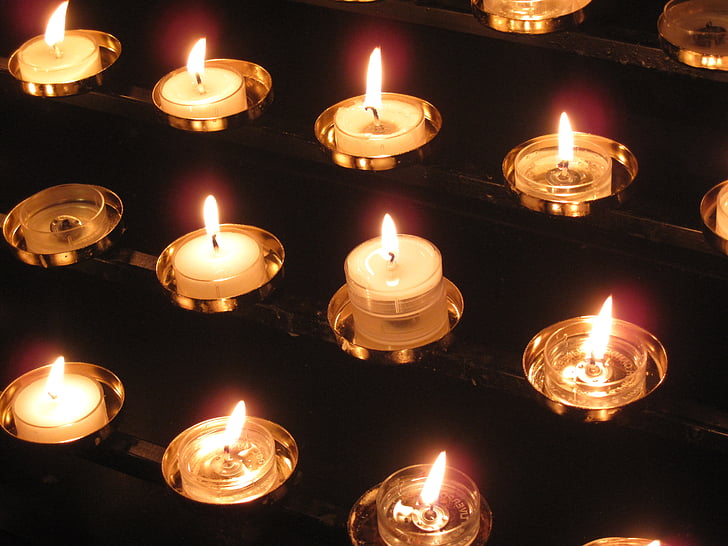 žvakės, katedra, Patriko, šviesos, bažnyčia, žvakė, religija